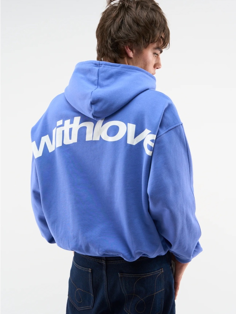 Scuffers With Love Sign Blue hoodie - Picture 2 of 3